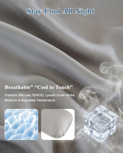 YZ HOME Weighted Body Pillow 8lbs Cooling Body Pillow (48" x 14") - Image 3