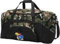 Large University of Kansas Camo Duffel Bag by BroadBayPersonalizedGifts