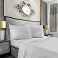 Mocassi King Sheet Set - Luxury Hotel 1800 Premier Bedding Sheets & Pillowcases - Ultra Soft Breathable & Cooling Bed Sheets - Deep Pocket - Wrinkle Resistant - 4 Piece Set - King, Silver by MocassiLuxuryBedding