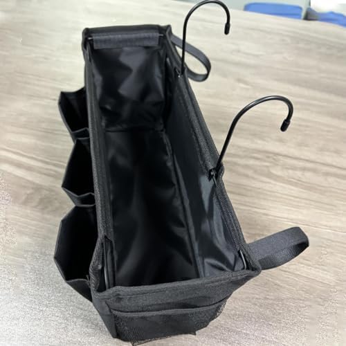 Bedside Organizer Iron Frame Multi-Pocket Hangable Basket - Image 3
