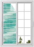 Window Privacy Film Frosted, Green Ombre Reusable Static Cling Window Tints, Modern Minimalist Abstract Gradient Art Heat Control Windows Films for Offices, Balcony, 29.5 x 118 Inches by Unknown