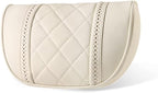 LUNDA Luxury Car Neck Pillow Car Travel Neck Rest Pillows Seat Cushion Support Napa Leather for Mercedes Benz S-Class headrest （Beige） by LUNDA