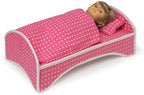 Badger Basket Toy Doll Travel Trolley and Carrier for 18 Inch Dolls - Rolling Suitcase with Removable Wheels, Carrying Straps, and Spacious Storage - Best for On-The-Go Playtime Fun - Image 6