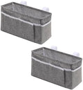 2Pcs Portable Bedside Hanging Caddy (Dark gray ) by Unknown