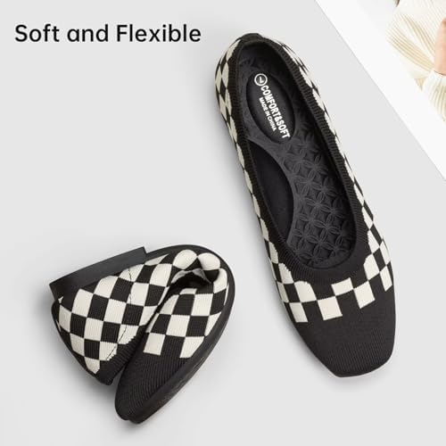 Frank Mully Women's Flats Square Toe Flats Comfortable Slip on Washable Ballet Flats Shoes for Women Dressy Work - Image 6