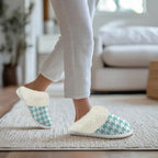 Cotton Slippers With Fluffy Edges House Slippers Non‑Slip Sole - Image 4