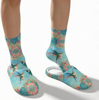 House Slippers for Women Washable Closed Toe with Cute Socks - Image 4