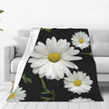 White Daisy Print Ultra-Soft Micro Fleece Blanket Ultra-Soft Micro Light Weight Warm Bed Throw Blanket by Unknown