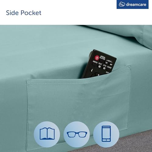 DREAMCARE King Size Sheets Set - 6 pcs Breathable Cooling Sheets King Size - Image 4