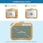 LAPGEAR Designer Lap Desk – Aqua Trellis, Fits 15.6” Laptops - Image 3