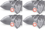 Bedsure Satin Pillowcases, Similar to Silk Pillowcase 8 Pack,Cooling Pillow Case for Sleeping Women with Envelope Closure, Gifts for Women Men, Dark Grey, Queen Size, 20x30 Inches, 8pcs by BEDSURE