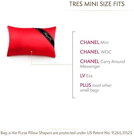 Bag-a-Vie Handbag Purse Shaper Pillow – Tres Mini 7”x4.5” - Fits Mini Flap and Clutches - Image 5