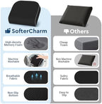 Seat Cushion, Memory Foam Office Chair Cushion, Black, X-Large - Image 5