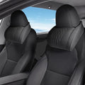 2 PCS Nappa Leather Car Neck Headrest Pillow for Tesla Accessories by ERIVIS