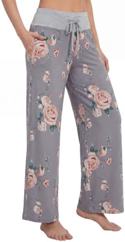 WiWi Bamboo Viscose Pajama Pants for Women Plus Size Cooling Bottoms S-4X by WiWi