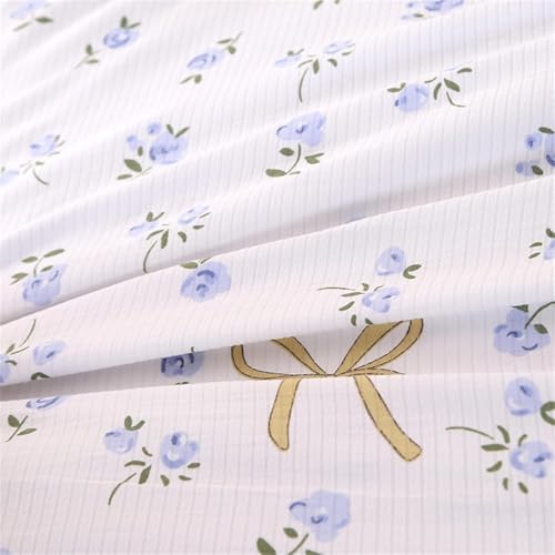 Coverless Duvet Single Double King Size, Reversible Summer Quilted Duvet Cosy and Lightweight Quilt Breathable Bedspreads Quilted Throw for Beds,Blue,150 * 200cm - Image 7