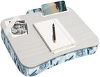 LAPGEAR Designer Lap Desk – Blue Blossoms, Fits 15.6” Laptops by LapGear