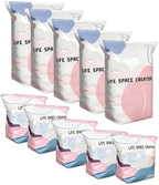 No Pump Vacuum Storage Bags, Large Size Storage Solution, Reusable Space Saver Sealer Bags, deal for Seasonal Gear and Luggage (5, S+L) by KALIHANA