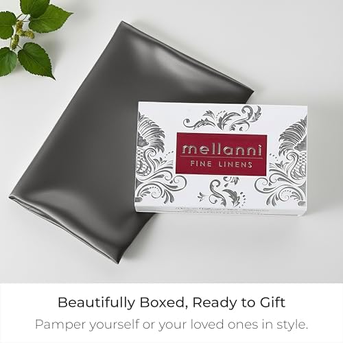 Mellanni Pure Silk Pillowcase Queen Size - Perfect for Hair and Skin - Image 6
