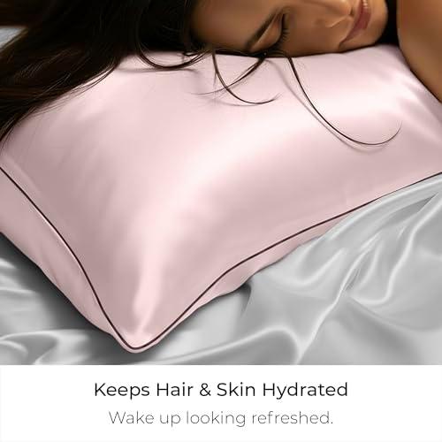 Mellanni Pure Silk Pillowcase Standard Size - Perfect for Hair and Skin - Image 4