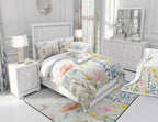 Feelyou Floral Bedding Set Kids Botanical Fowers Comforter Set Garden - Image 7