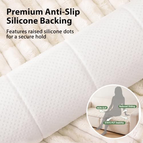 Fixwal Waterproof Flannel Dog Couch Cover, 27.6" x 88", White - Image 5