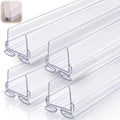 Yaocom 4strip 32" Vinyl U Shape Door Bottom Seal Slide on Door Sweep, Clear by Yaocom