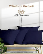 1000 TC King Pillowcases Set of 4 100% Egyptian Cotton Pillow Cases - Image 2
