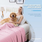Cooling Blanket Queen Size, 90"x90" Cooling Blankets for Hot Sleepers, Cold Blanket Thin Lightweight Breathable Soft for Couch Bed, Lightweight Blanket Keep Cool for Night Sweats - Image 2