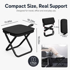 Portable Folding Long Flight Airplane Foot Rest, 2 Pcs - Image 2