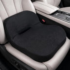 Car Seat Cushion with Integrated Lumbar Support, Memory Foam Pain Relief by LARROUS