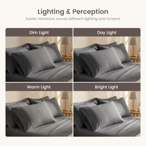 Bioweaves 100% Organic Cotton Body Pillow Cover for Body Pillowcases 300 Thread Count Soft Sateen Weave GOTS Certified with Zipped Closure - 21" x 54", Stone, Pack of 2 - Image 7
