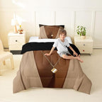 Erosebridal Black Woman Toddler Comforter Set African American Bedding Set for Teens Adult Afro Black Female Quilt Comforter Pretty Woman Magical Bed Set Room Decor (1 Comforter, 1 Pillowcase) - Image 5