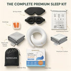 Memory Foam Travel Pillow for Airplanes, 360° Ergonomic Neck Support Pillow - Image 2