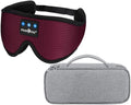 MUSICOZY Bluetooth Sleep Mask Headphones and Travel Storage Case Bundle by MUSICOZY