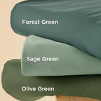 Bedsure Queen Duvet Cover with Fitted Sheet, Double Brushed Bedding, Green - Image 6