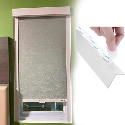 Room Blackout L-Shaped Light-Blocking Strip, Suitable for Motorhomes, Hospitals and Home Cinemas(White 2pcs,140cm) by Unknown