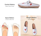 UIN Slipper Woman Travel Art Painted Shoes Wide Toe Casual Home Slip On Mules Malaga - Image 6