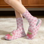 Fuzzy Slipper with Socks for Women Slip On House Slipper and Socks Set Cozy Fuzzy Slippers for Indoor - Image 2