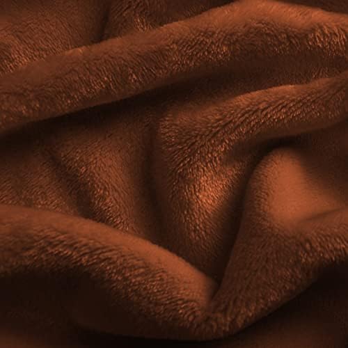 SOCHOW Flannel Fleece Blanket King Size, All Season Lightweight Super Soft Cozy Blanket for Bed or Couch, Caramel 90inch X108'' - Image 4