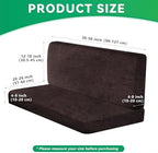 molasofa Leather Like RV Dinette Cushion Covers, RV Booth Seat Cover Stretchable Camper Cushion Couch Covers Slipcovers for RV Camper Car Bench (2 Bench Cover & 2 Backrest Cover, Chocolate-06) - Image 4