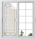 Window Privacy Film Frosted, Light Gray Botanical Static Cling Door Window Covering, Vintage Florals Geometric Minimalist UV Blocking Windows Film for Office, Hotel, Bedroom, 29.5 x 78.7 Inches by Unknown