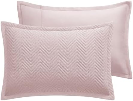 IR Imperial Rooms Quilts Queen Size Bedding Baby Pink Bedspread Wave - Image 6