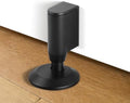 2 Pack Magnetic Door Stopper, Retractable Magnet Floor Door Stop with 0.4 in (10mm) Extension Base, Adhesive Door Magnetic Catch, Door Holder for Gaps Up to 1.4 in (35mm), Black MB-2 by BakBoHardware