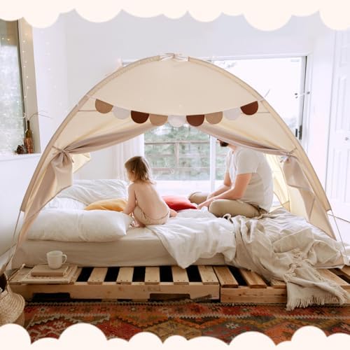Twin Bed Tent Canopy for Kids Toddler Tents Indoor Bed Bunk Sleep Tents - Image 2
