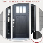 2 Pcs 36" White Double Bubble Kerf Door Sweep - Image 7