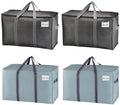 VENO 4 Pack Moving Bags (2 Black Heavy Duty Moving Bags + 2 Sky Blue Bags) by Veno