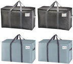 VENO 4 Pack Moving Bags (2 Black Heavy Duty Moving Bags + 2 Sky Blue Bags) by Veno