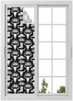 Window Privacy Film Frosted, Horror Skulls Reusable Static Cling Window Tints, Southwestern Horns Boho Tribal Hats Boots Heat Control Windows Films for Offices, Balcony, 29.5 x 118 Inches by Unknown