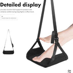 Portable Foot Hammock for Airplane Travel, Adjustable Foldable Office Rest - Image 3